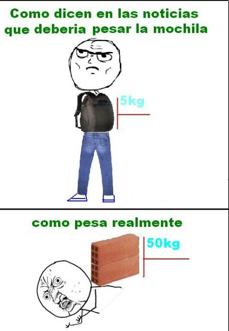 La Mochila Meme Subido Por Reduninja Memedroid