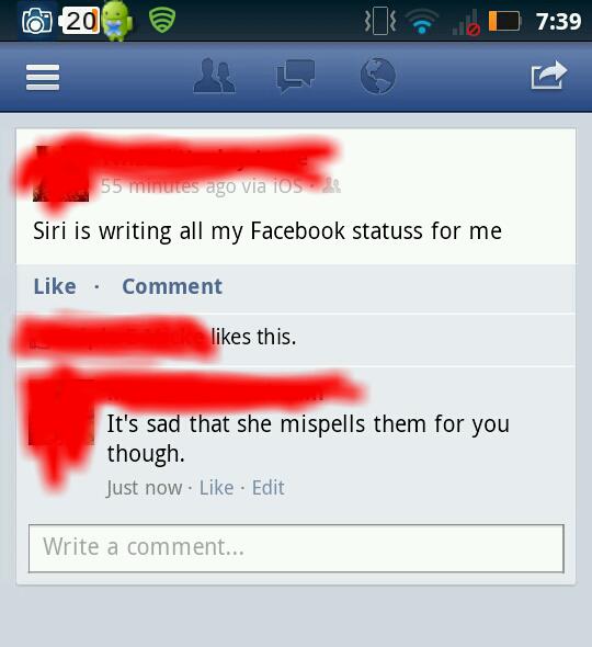 The person who made the status fails. - meme