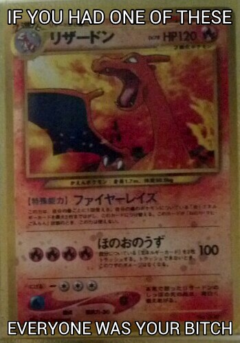 The Japanese Holographic Charizard - meme