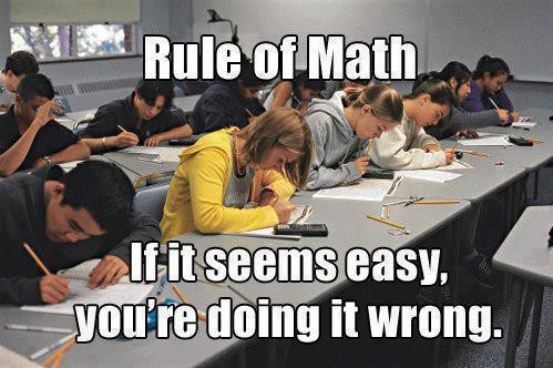 the main rule of math - meme