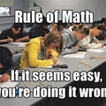 the main rule of math