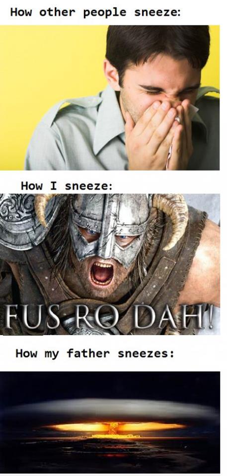 sneezing - meme