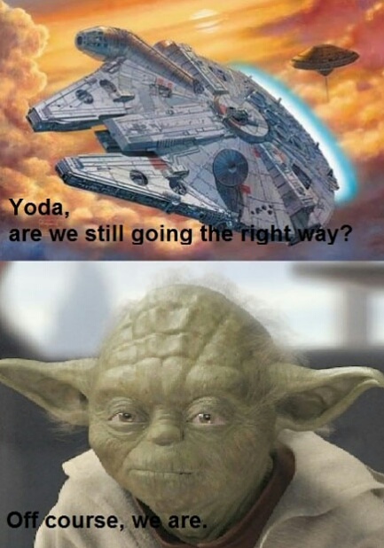 Yoda, why you so confusing?! - meme