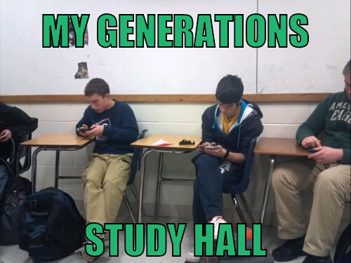 study hall - meme