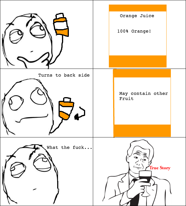 orange juice or lemonade? - meme
