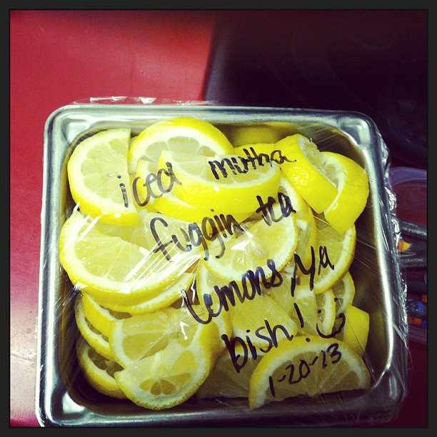 iced tea lemons... b!tch - meme