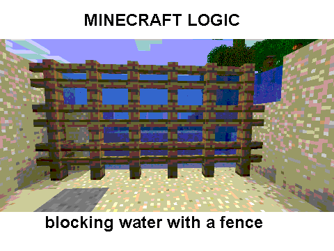 Minecraft logic xD - meme