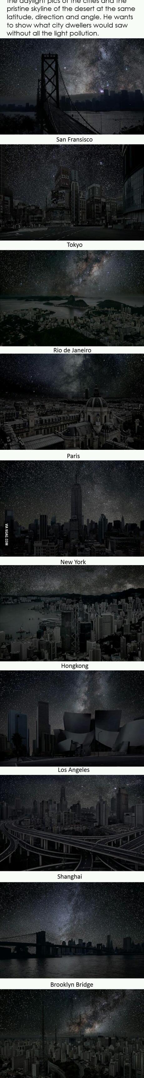 light pollution to good - meme