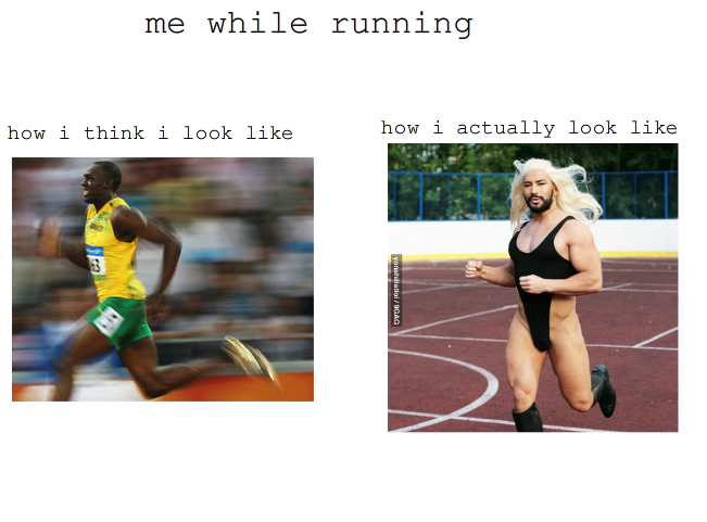 me while running - meme