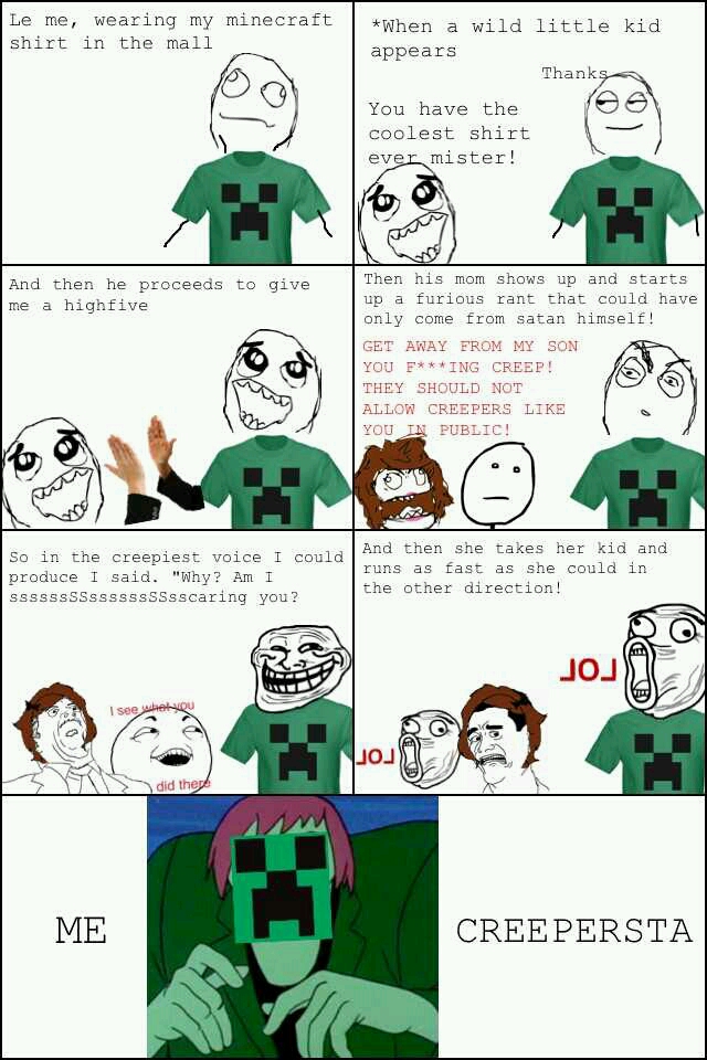 Creepers :} - meme