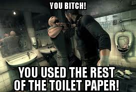 One ply, one wipe and im out! - meme