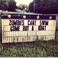 zombies cannot swim???