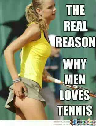I love tennis - meme