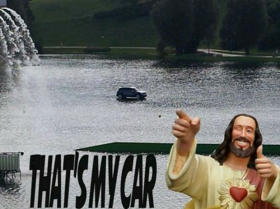Jesus car - meme