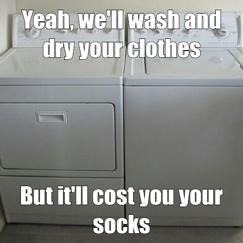 scumbag washer and dryer - meme