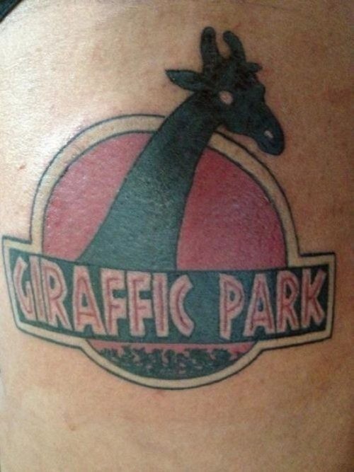 giraffic park - meme
