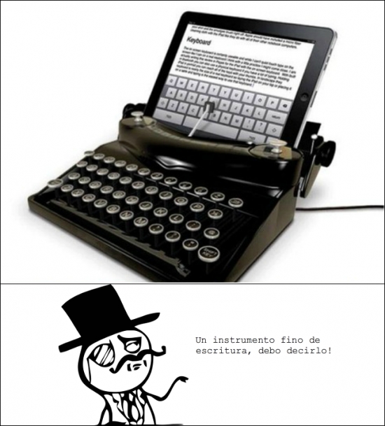maquina de escribir+table - meme
