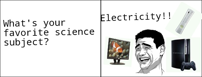electricity - meme