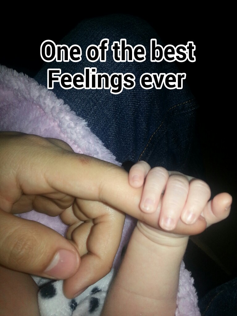 that moment when a baby grabs your finger with its entire hand - meme