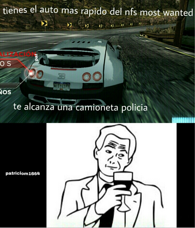 logica nfs most wanted - meme
