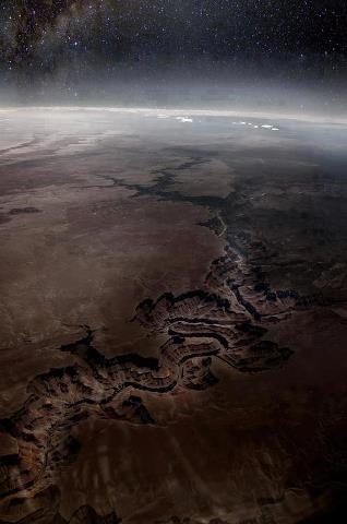 The Grand Canyon as seen from space - meme