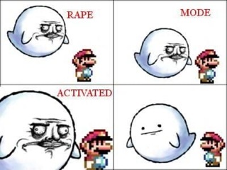 rape mode activated - meme
