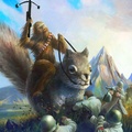 Chewbacca riding a squirrel fighting nazis. BAM.