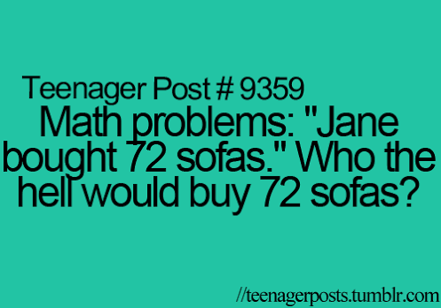 teenage post math