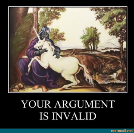 Your Argument is invalid... - meme