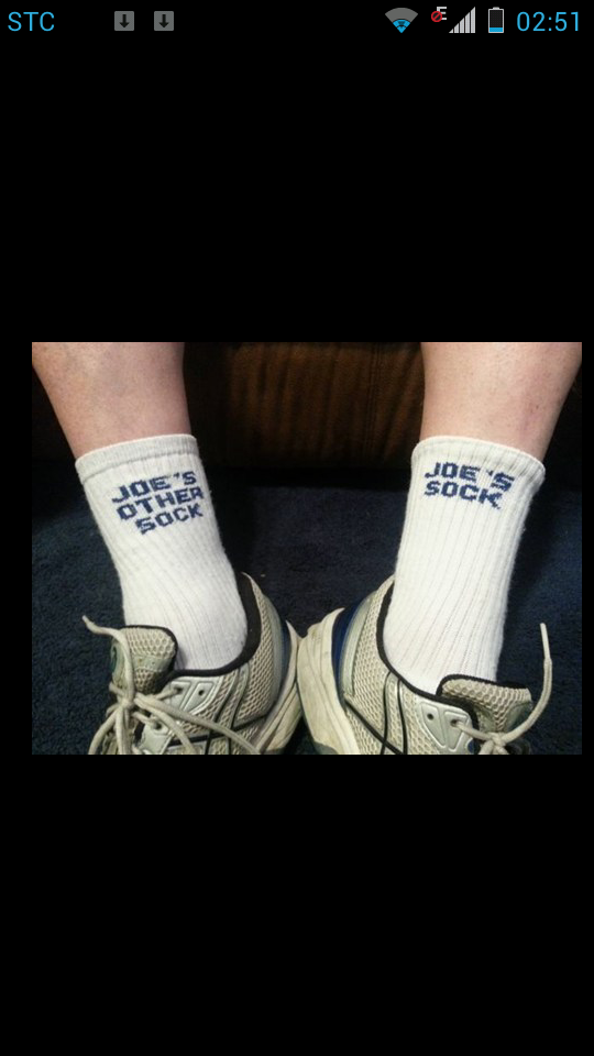 nice socks Joe - meme