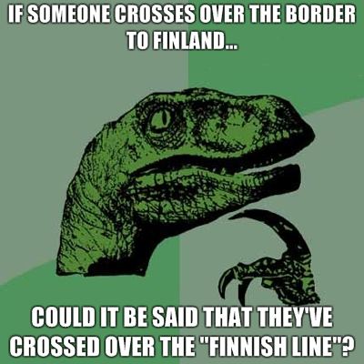 Finnish line - meme