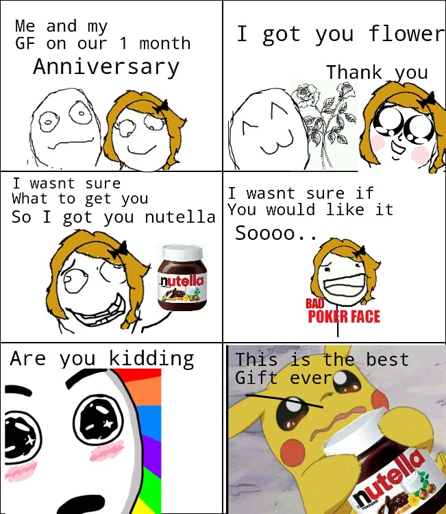 Yes, nutella turned me into pikachu - meme