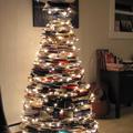 A bookworm's Christmas tree