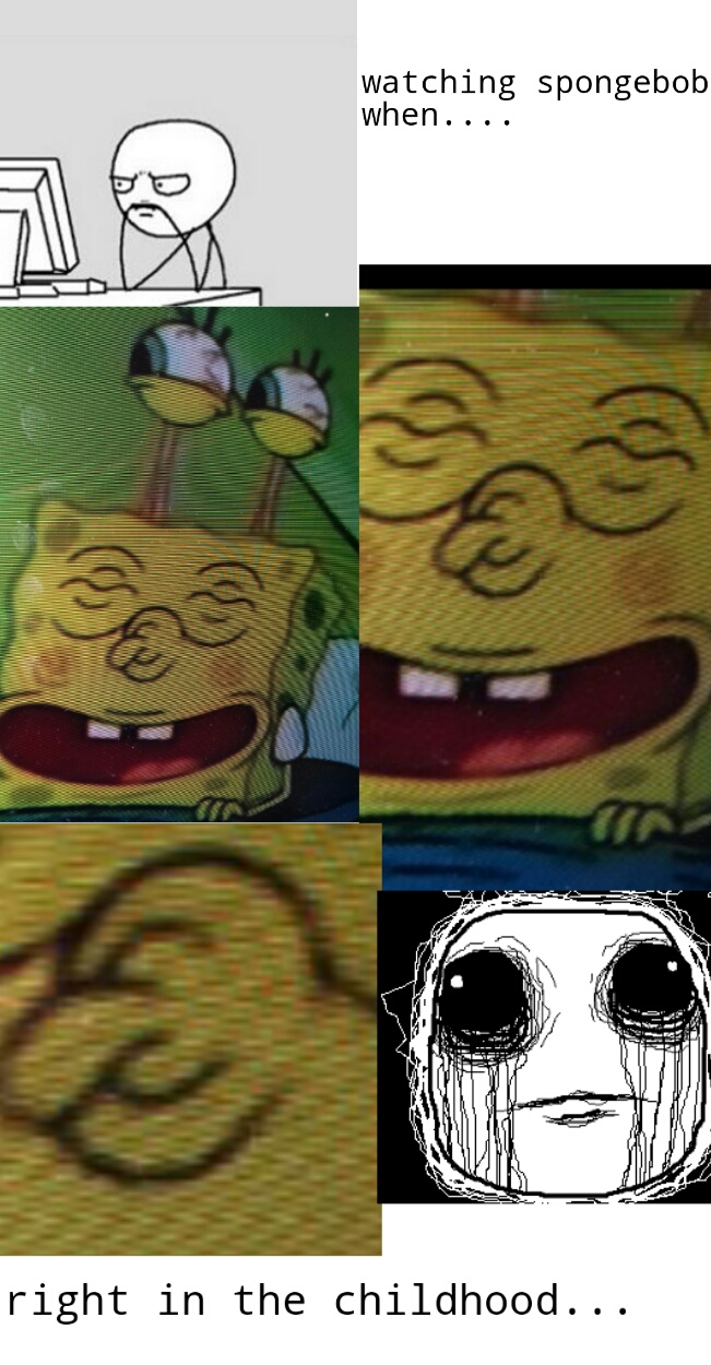 penisnose sponge pants - meme