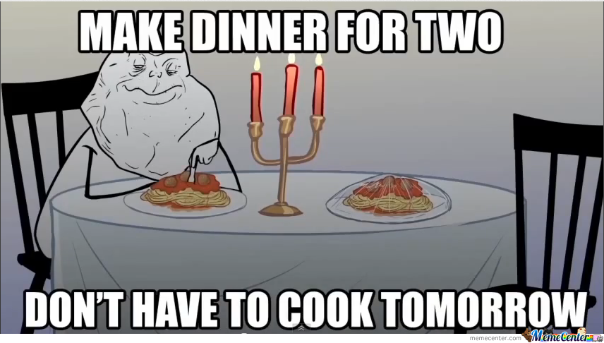 dinner for two - meme