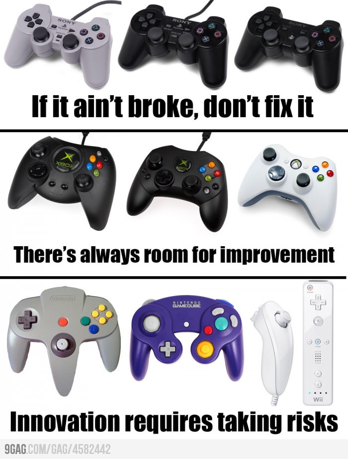 history of gamecontrolers - meme
