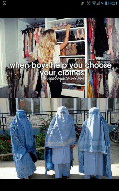 When boys help you with your clothes - meme