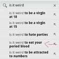 is it weird...