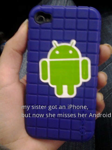 she misses her android. - meme