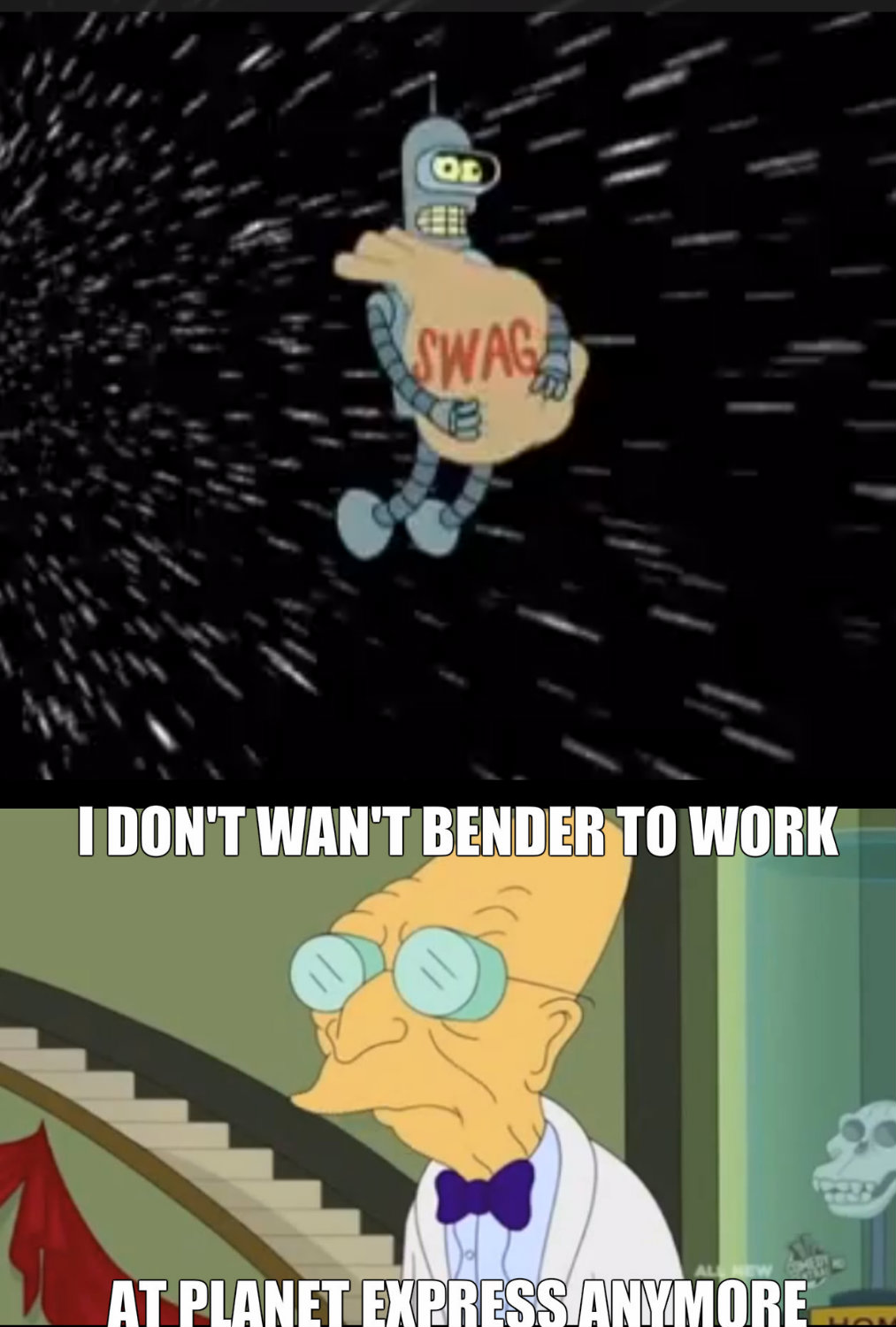 Bender was my favoirte character until this, now it's ZOIDBERG (/)(;,,;)(/) - meme