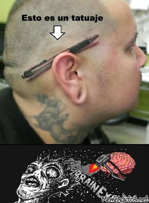 el tatuaje más currado del mundo - meme