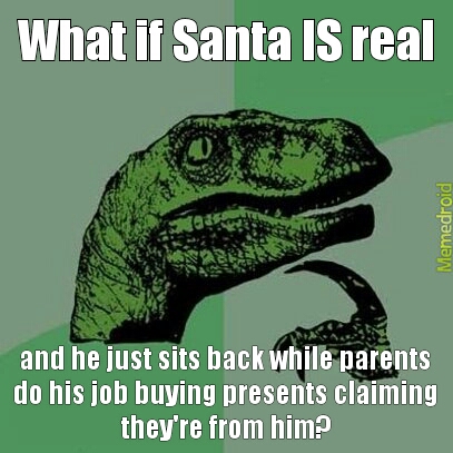 Lazy Santa - meme