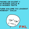mom calls only on silent....fml