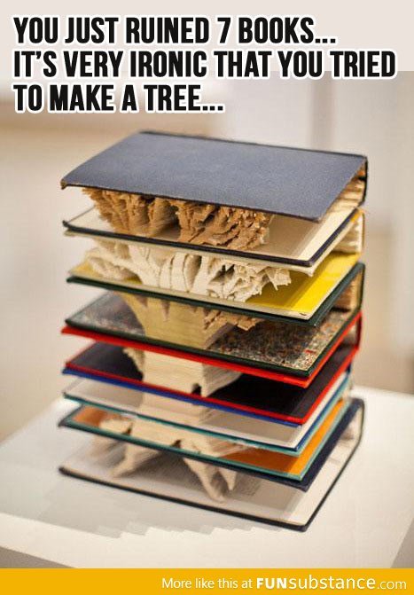 Not sure if awesome book art or extreme stupidity.... - meme