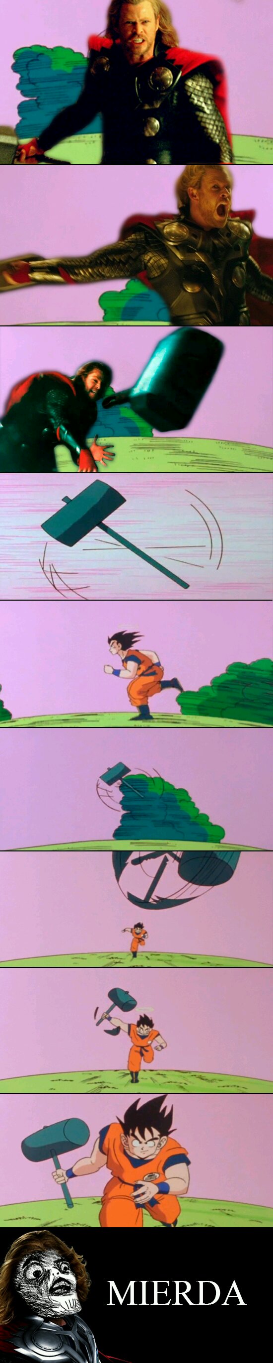 Thor vs Goku - meme