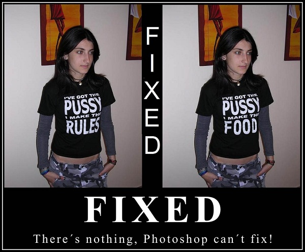 photo shop fixes every thing - meme