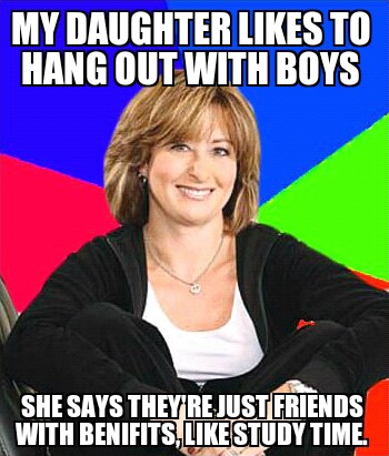 Oblivious about friends with benifits mom - meme