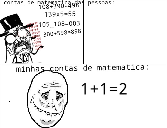 contas de matematica - meme