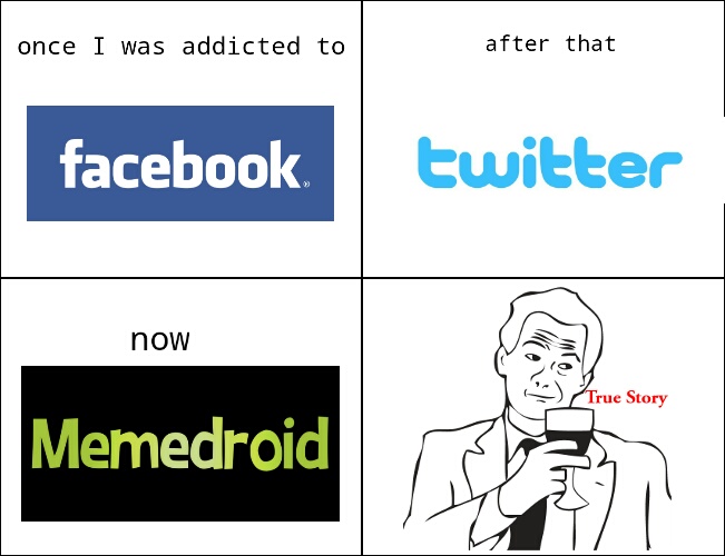 addiction - meme