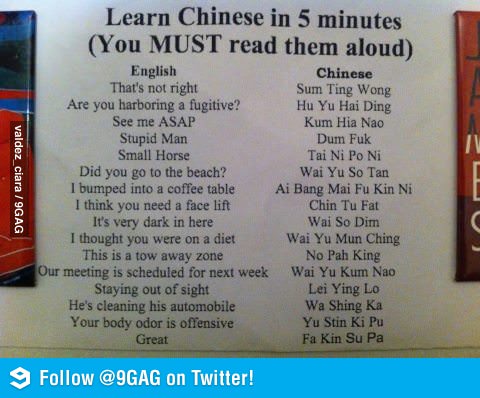 who said chinese was hard? - meme